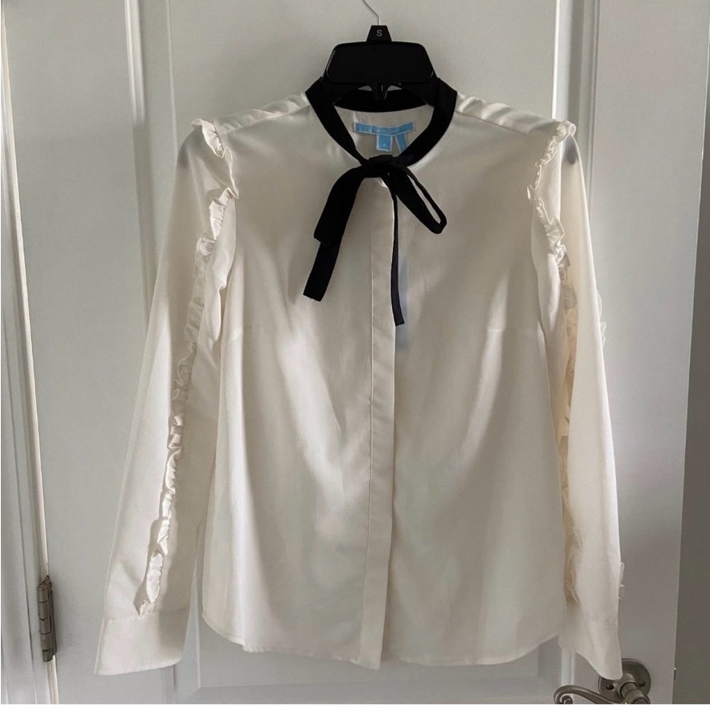 Draper James Ruffle Long Sleeve Top - Picture 3 of 4